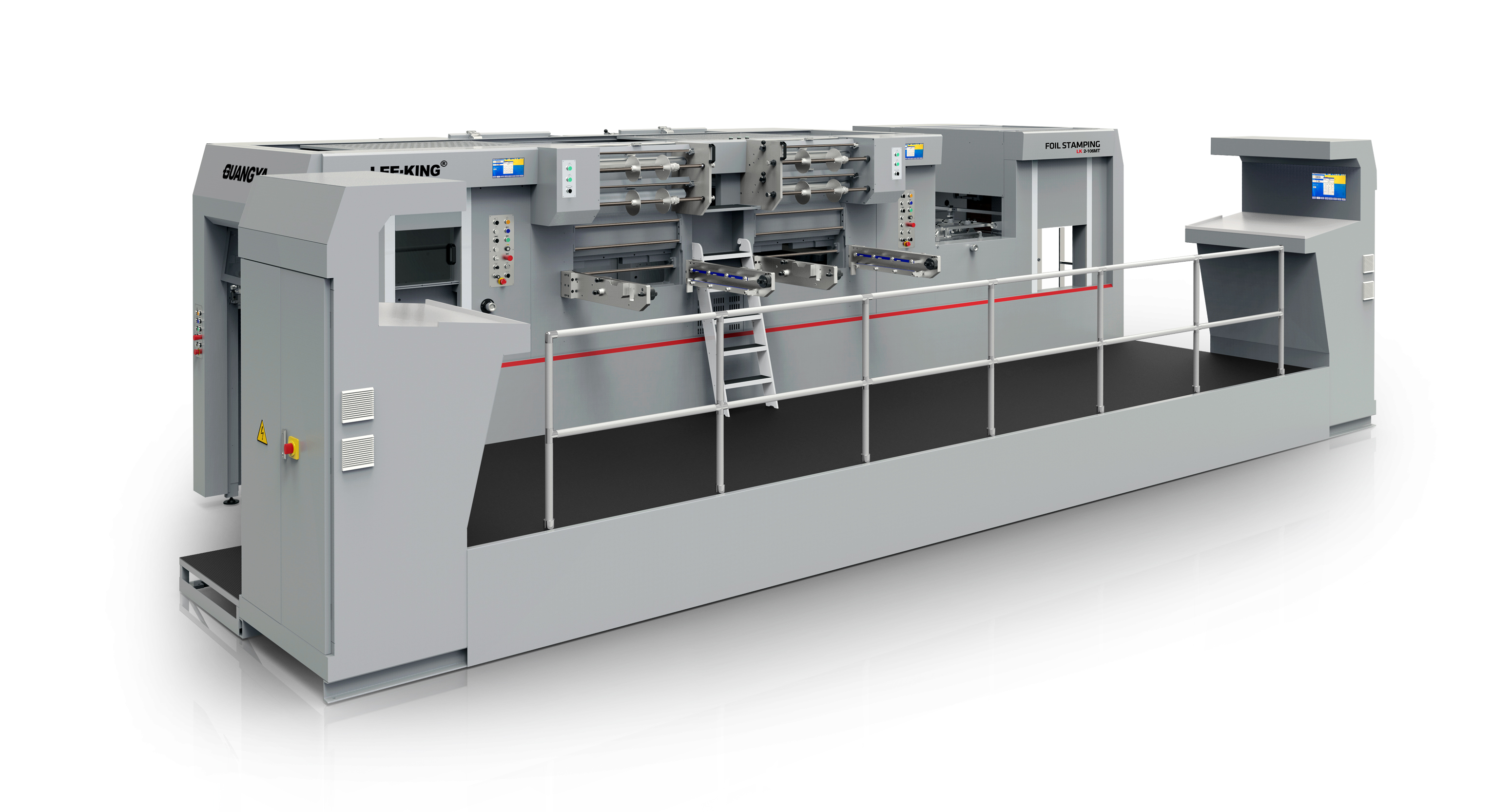 LK2-106MT automatic hot foil stamping die cutting and stripping machine in one pass